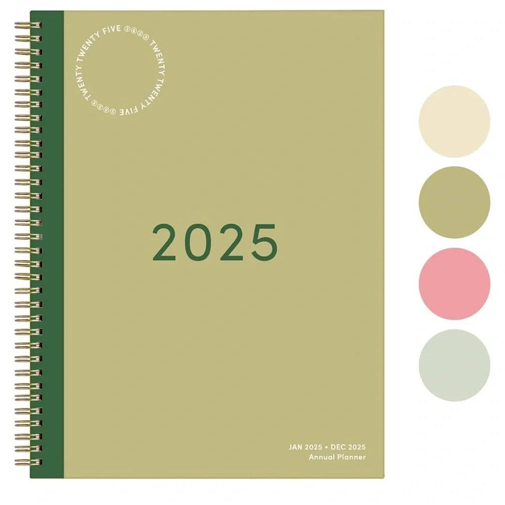 Green and Tan 2025 Annual Planner
